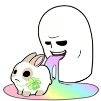 ssalmoongeran vomit puke barf rainbow vomit Sticker