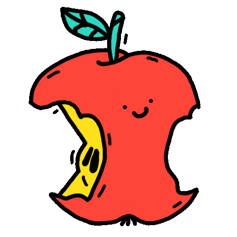 Apple Sticker by neuenarrative
