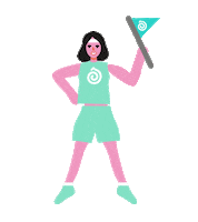 Flag Pennant Sticker by Cocofloss