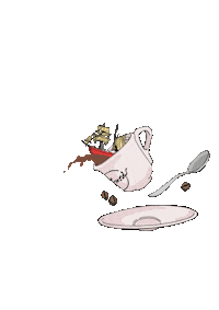Coffee Bean Sticker by BRIGANTES