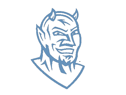 fredoniavolleyball blue devils blue devil fredonia fredoniavolleyball Sticker