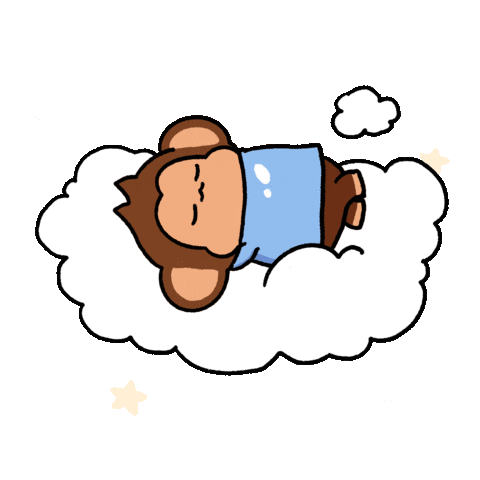 Tired Cloud 9 Sticker by Chimpers