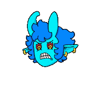 dopaminereleased angry mad demon dopamine Sticker