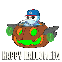 Trick Or Treat Halloween Sticker by Pudgy Penguins