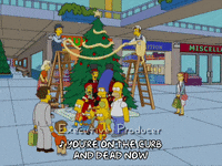 homer simpson christmas GIF