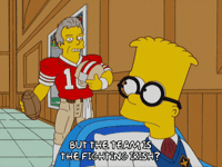 Lets Go Football GIF by The Simpsons