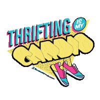 GoodwillFinds sustainable cardio thrifting upcycle Sticker