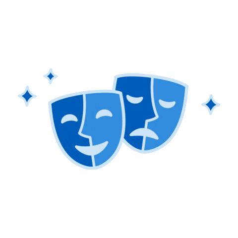 HomeTownTicketing sparkle play mask musical Sticker
