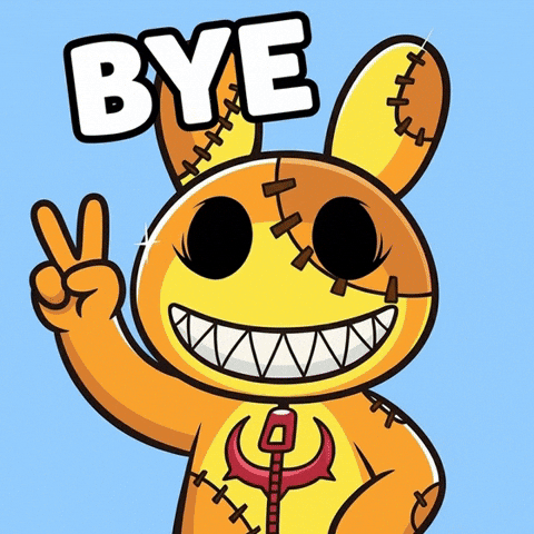 RugDollz bye goodbye peaceout seeyoulater GIF