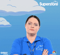 Lauren Ash Head Shake GIF by Superstore