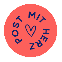 With Love Circle Sticker by Post mit Herz