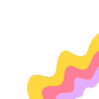 mintscriptco pink rainbow wave yellow Sticker