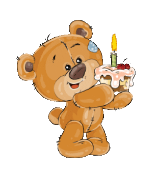 Happy Birthday Eating Sticker