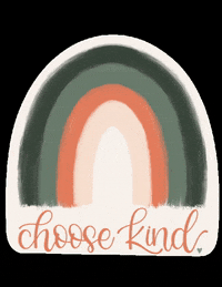 hearttohomepam rainbow kindness kind be kind GIF