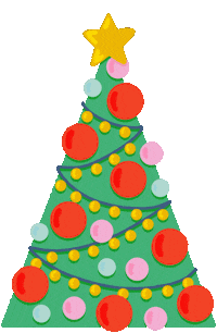 Blinking Merry Christmas Sticker