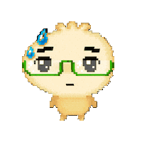 Pixel Sweat Sticker by bibigo.kr