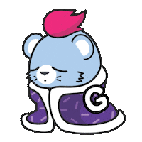 Sleepy Night Sticker by Loaded Lions
