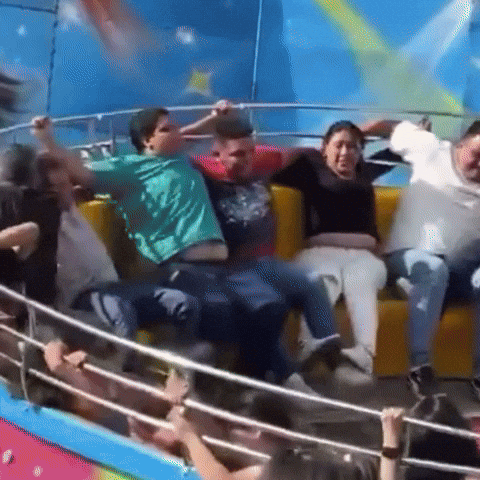 Amusement Park Falling GIF by Respective