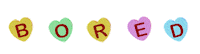 Candy Hearts Sticker by AnimatedText