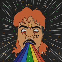 GRA-HAM art cool rainbow 80s GIF