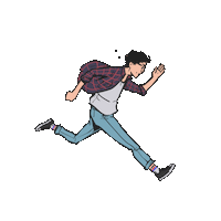 run running Sticker