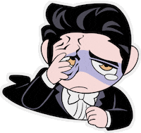 Phantom Of The Opera Crying Sticker by Royalavera