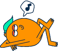 Orange Fruit Sticker by WNP