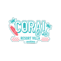 Travel Beach Sticker by CORAL RESORT VILLA aoshima