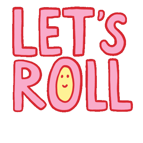 Rollerskate Lets Roll Sticker