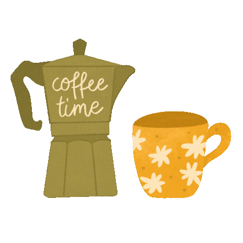 merrijart animation coffee sticker tired Sticker