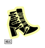 holic_nation fashion shopping shoes boots Sticker