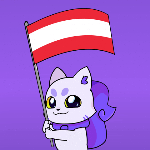 Flag Austria GIF by Lucky Kat Studios