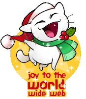 Santa Hat Christmas Sticker by Créu Cat