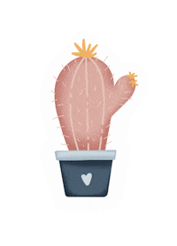 Happy Cactus Sticker