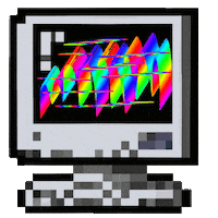 Bad Bunny Rainbow Sticker by Canek