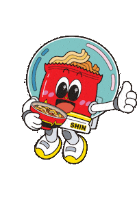 Space Character Sticker by Nongshim Global