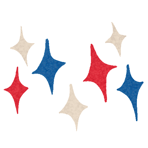 ByCandaceAnn summer holiday summertime patriotic Sticker