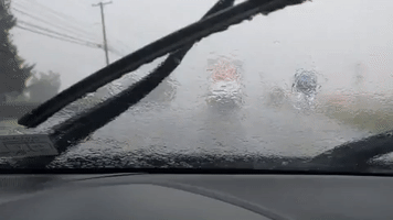Heavy Rain and Hail Hits Southeast Pennsylvania