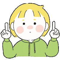 Point Up Look Here Sticker