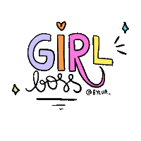 bylua_ girlboss empreendedora empreender bylua Sticker