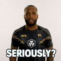 Mixed Martial Arts Seriously GIF by UFC