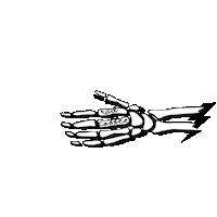 skeleton Sticker by Rad Coffee