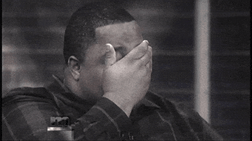 scared hand on face GIF by The Maury Show