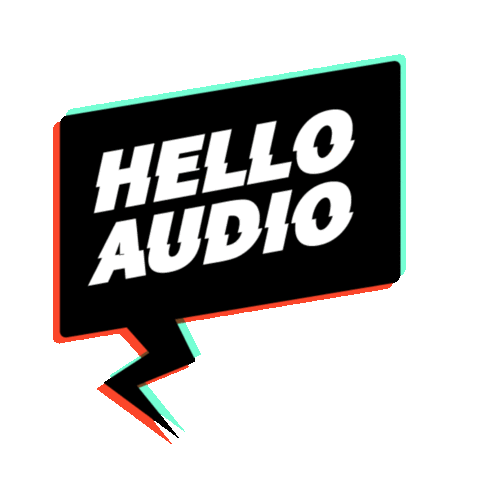 HelloAudioFM giphyupload podcast audio podcasting Sticker