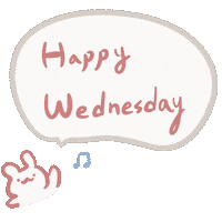 Wednesday Morning Bunny Sticker