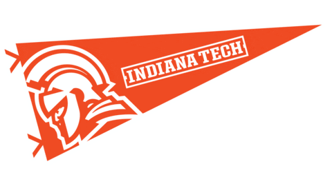 Warriors Pennant Sticker by Indiana Tech