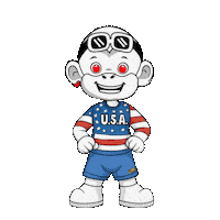 American Flag Usa Sticker by Zhot Shop