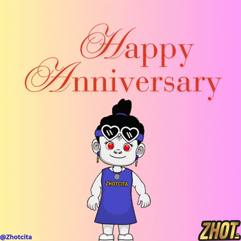 Happy Anniversary Milestone GIF by Zhotcita