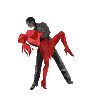 Lady In Red Dancing Sticker by Social Dance TV