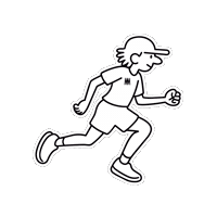 Run Running Sticker by Commando